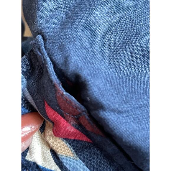 VTG Wrangler Western Shirt Men 2XL Blue Aztec Pearl Snap Rodeo Cowboy Southwest - Picture 4 of 10